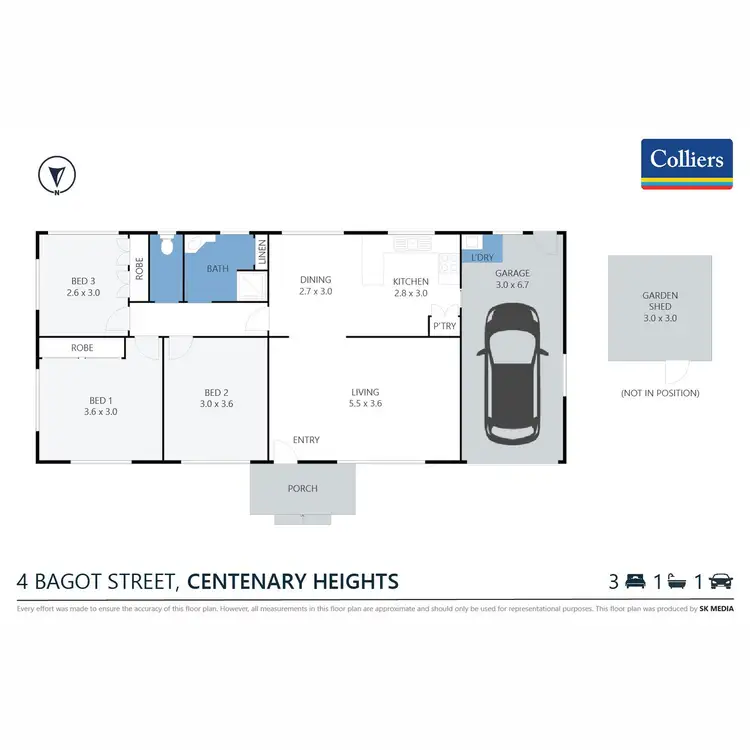 Floorplan of Homely house listing, 4 Bagot Street, Centenary Heights QLD 4350