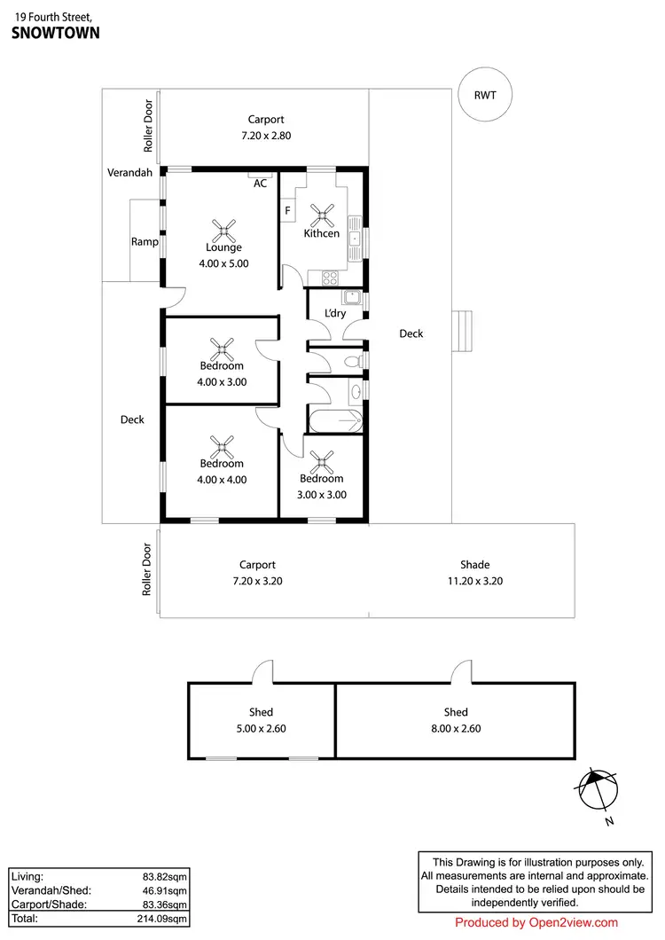 Floorplan of Homely house listing, 19 Fourth Street, Snowtown SA 5520