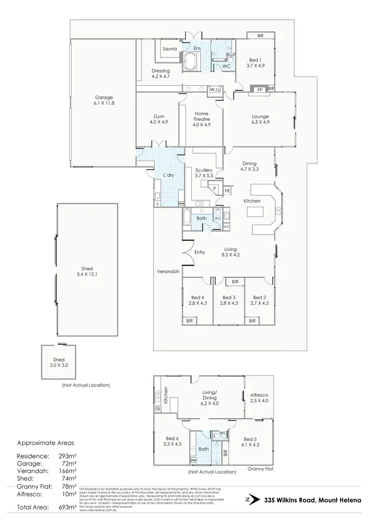 Floorplan of Homely house listing, 335 Wilkins Road, Mount Helena WA 6082