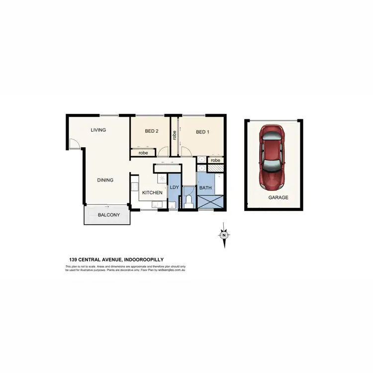 Floorplan of Homely unit listing, 4/139 Central Avenue, Indooroopilly QLD 4068