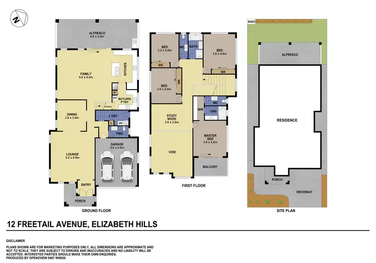 Floorplan of Homely house listing, 12 Freetail Avenue, Elizabeth Hills NSW 2171