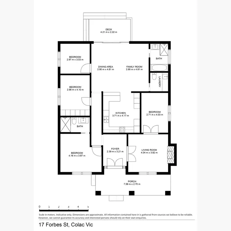 Floorplan of Homely house listing, 17 Forbes Street, Colac VIC 3250