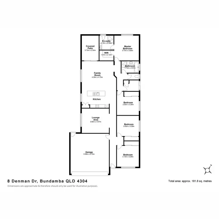 Floorplan of Homely house listing, 8 Denman Drive, Bundamba QLD 4304