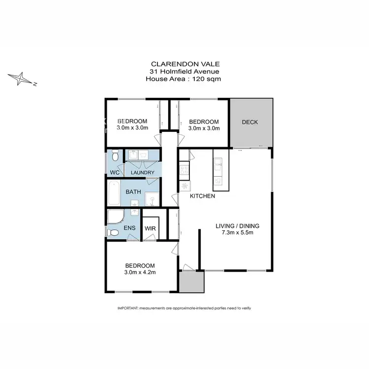 Floorplan of Homely house listing, 31 Holmfield Avenue, Clarendon Vale TAS 7019