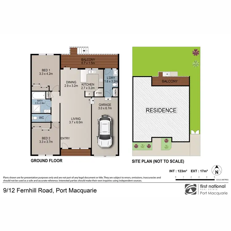 Floorplan of Homely villa listing, 9/12 Fernhill Road, Port Macquarie NSW 2444