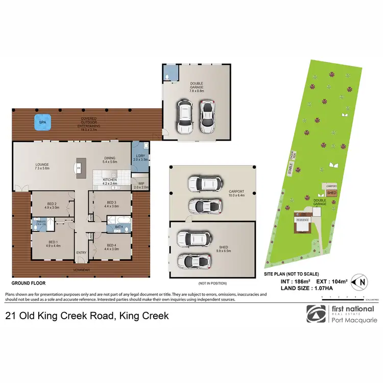 Floorplan of Homely house listing, 21 Old King Creek Road, King Creek NSW 2446