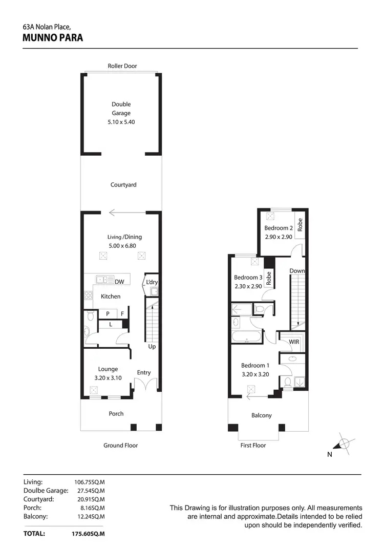 Floorplan of Homely house listing, 63A Nolan Place, Munno Para SA 5115