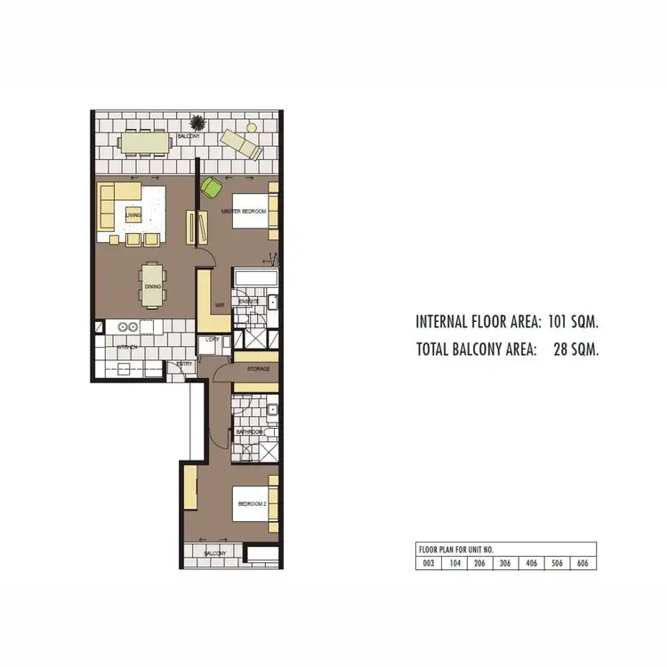 Floorplan of Homely apartment listing, 104/2 Creek Street, Coolangatta QLD 4225
