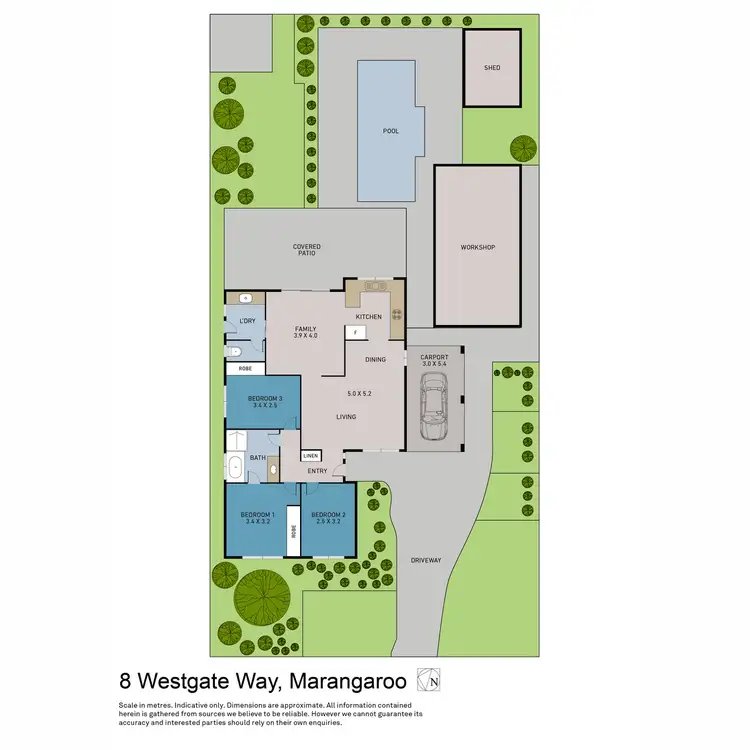 Floorplan of Homely house listing, 8 Westgate Way, Marangaroo WA 6064