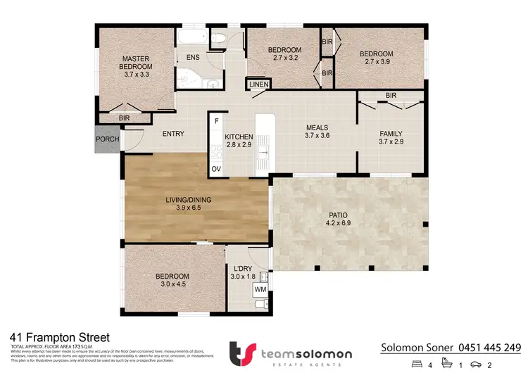 Floorplan of Homely house listing, 41 Frampton Street, Alexandra Hills QLD 4161