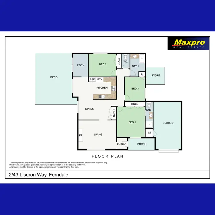Floorplan of Homely house listing, 2/43 Liseron Way, Ferndale WA 6148