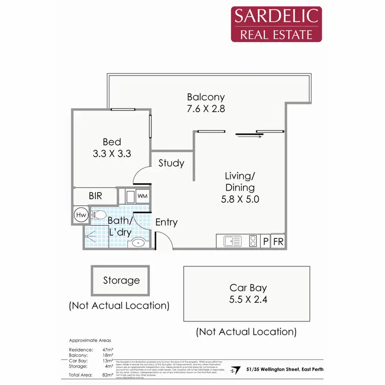 Floorplan of Homely apartment listing, 51/35 Wellington Street, East Perth WA 6004