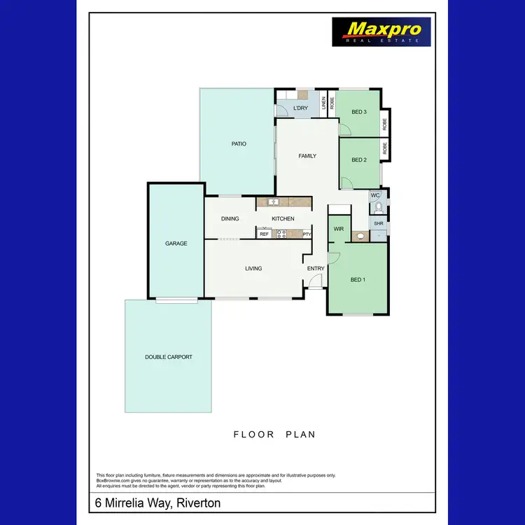 Floorplan of Homely house listing, 6 Mirrelia Way, Riverton WA 6148