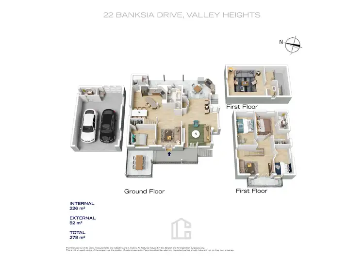 Floorplan of Homely house listing, 22 Banksia Drive, Valley Heights NSW 2777