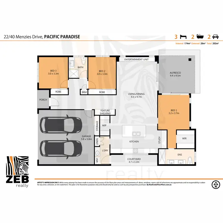 Floorplan of Homely house listing, 22/40 Menzies Drive, Pacific Paradise QLD 4564