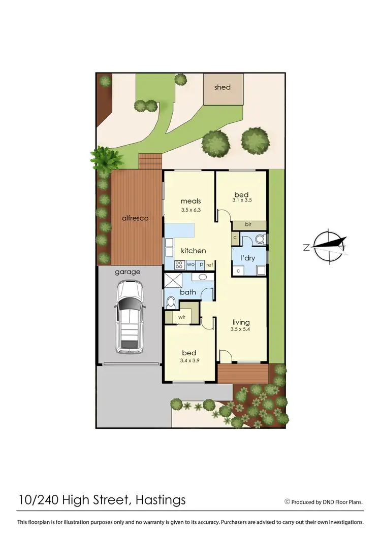 Floorplan of Homely retirement listing, 10/240 High Street, Hastings VIC 3915
