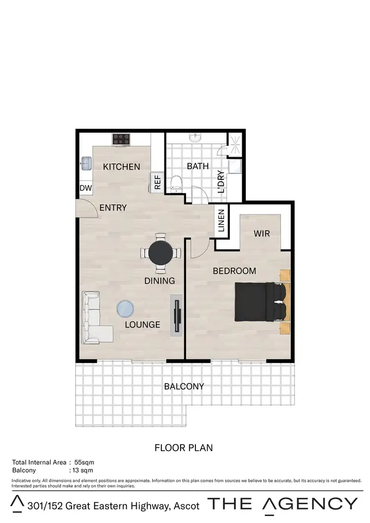 Floorplan of Homely unit listing, 33/152 Great Eastern Highway, Ascot WA 6104