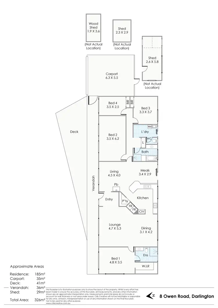 Floorplan of Homely house listing, 8 Owen Road, Darlington WA 6070