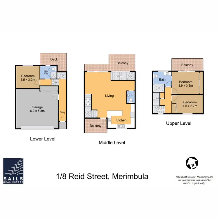 Floorplan of Homely apartment listing, 1/8 Reid Street, Merimbula NSW 2548