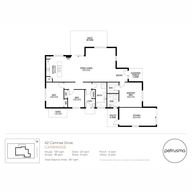 Floorplan of Homely house listing, 42 Camrise Drive, Cambridge TAS 7170