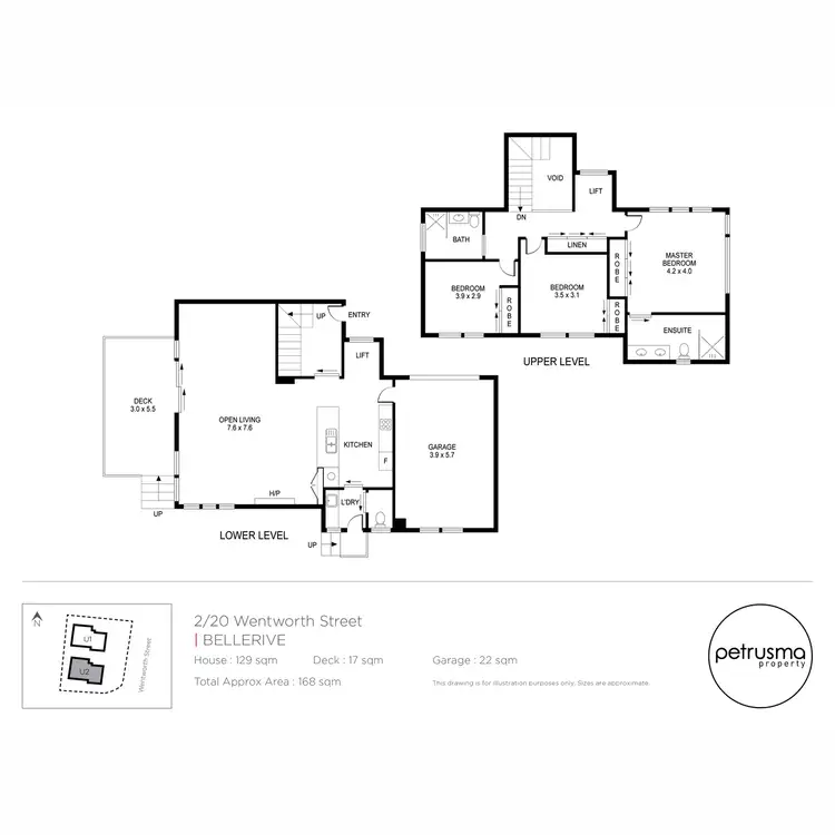 Floorplan of Homely apartment listing, 2/20 Wentworth Street, Bellerive TAS 7018