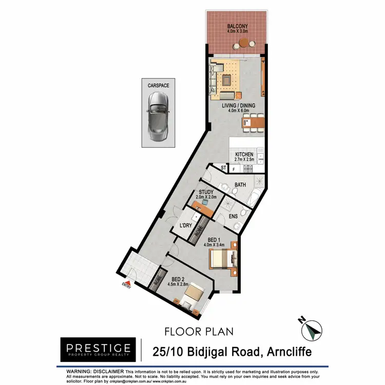 Floorplan of Homely apartment listing, 25/10 Bidjigal Road, Arncliffe NSW 2205