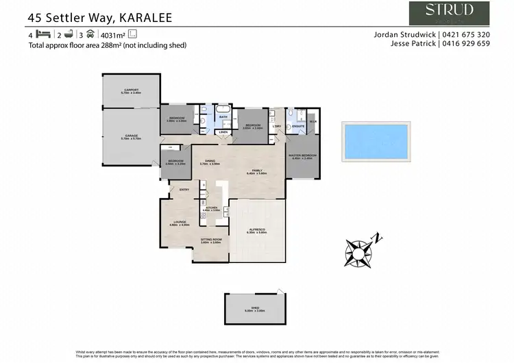 Floorplan of Homely house listing, 45 Settler Way, Karalee QLD 4306