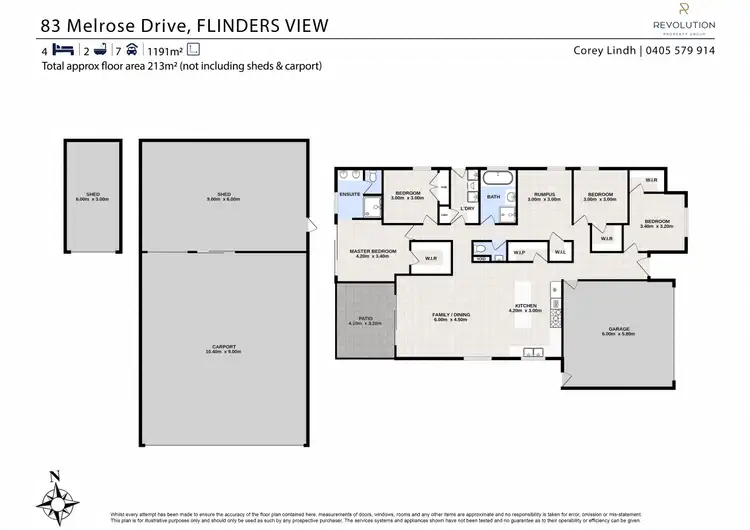 Floorplan of Homely house listing, 83 Melrose Drive, Flinders View QLD 4305