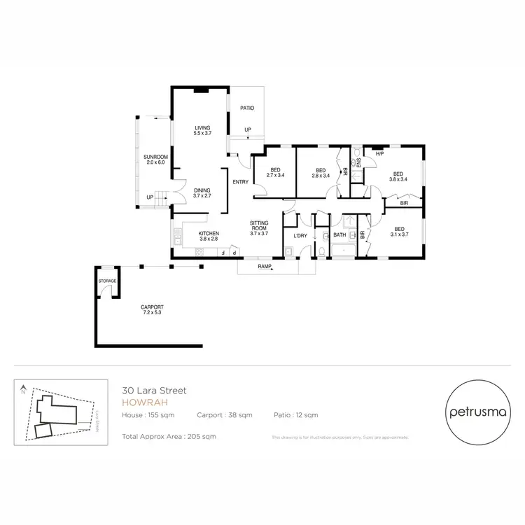 Floorplan of Homely house listing, 30 Lara Street, Howrah TAS 7018