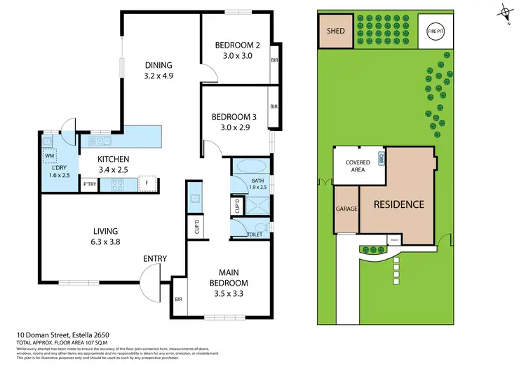 Floorplan of Homely house listing, 10 Doman Street, Estella NSW 2650