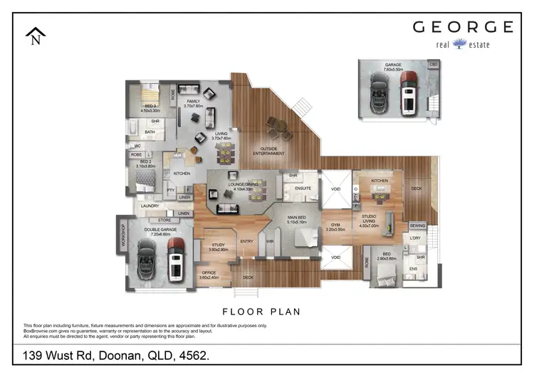 Floorplan of Homely house listing, 139 Wust Road, Doonan QLD 4562