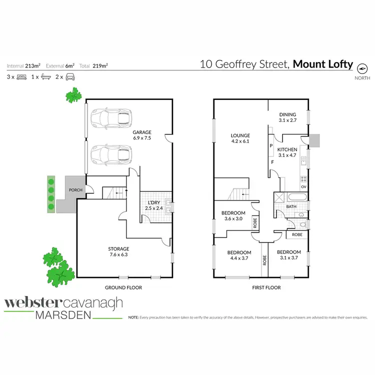 Floorplan of Homely house listing, 10 Geoffrey Street, Mount Lofty QLD 4350