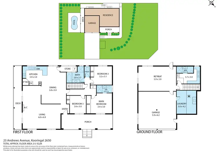 Floorplan of Homely house listing, 23 Andrews Avenue, Kooringal NSW 2650