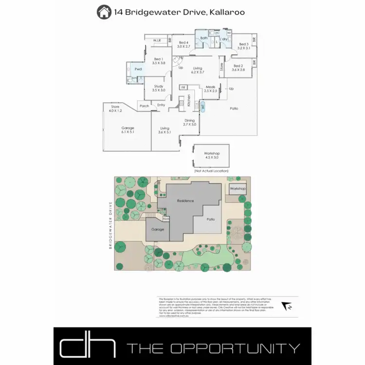 Floorplan of Homely house listing, 14 Bridgewater Drive, Kallaroo WA 6025
