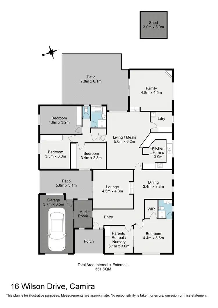 Floorplan of Homely house listing, 16 Wilson Drive, Camira QLD 4300