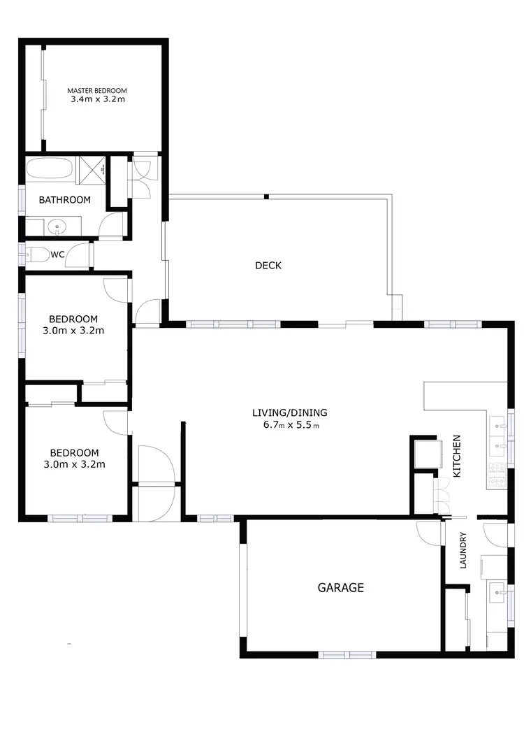 Floorplan of Homely house listing, 3 Teal Court, Wodonga VIC 3690
