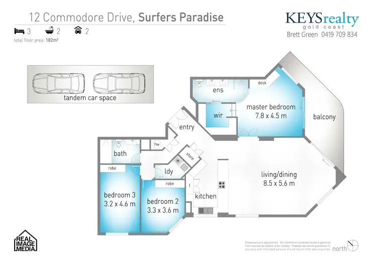 Floorplan of Homely apartment listing, 19/12 Commodore Drive, Paradise Waters QLD 4217
