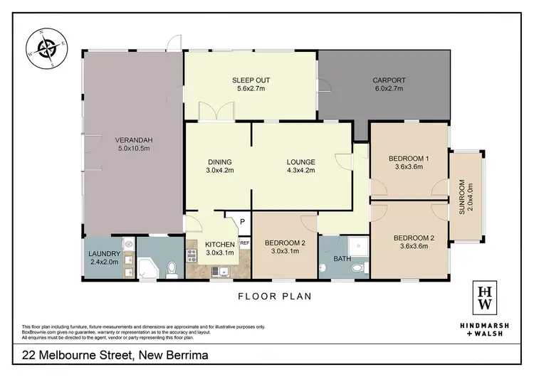 Floorplan of Homely house listing, 22 Melbourne Street, New Berrima NSW 2577