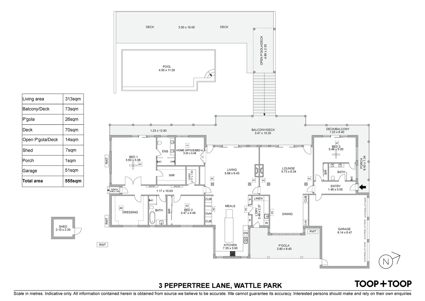 Floorplan of Homely house listing, 3 Peppertree Lane, Wattle Park SA 5066