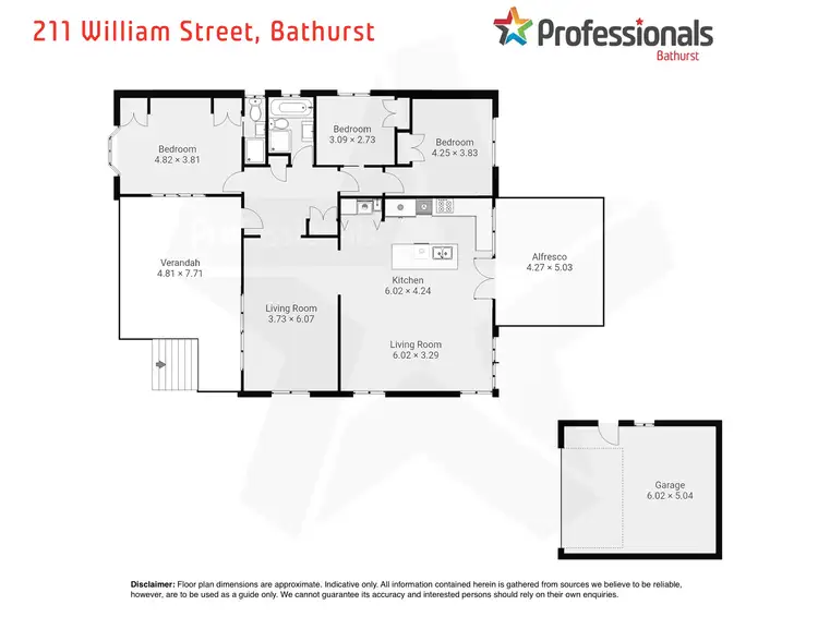 Floorplan of Homely house listing, 211 William Street, Bathurst NSW 2795