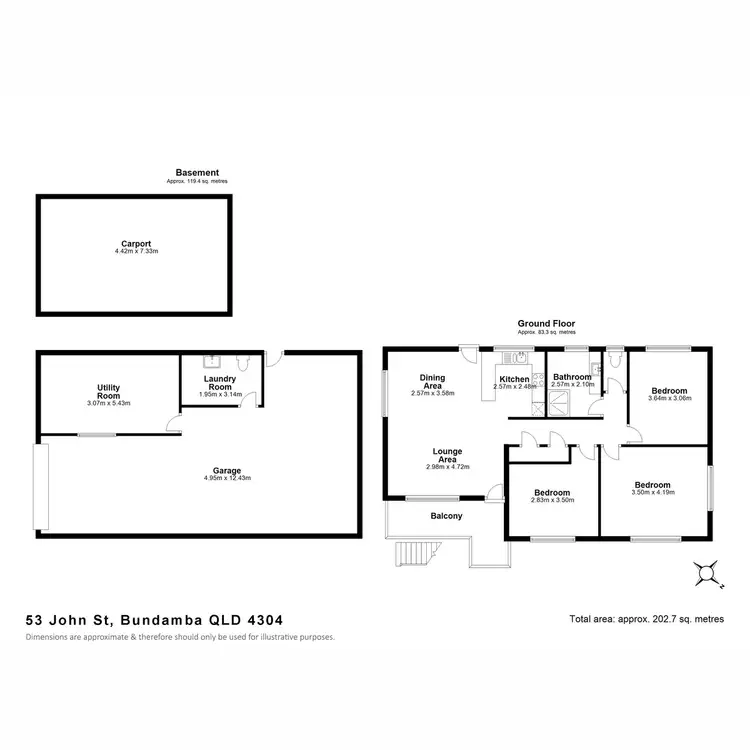 Floorplan of Homely house listing, 53 John Street, Bundamba QLD 4304