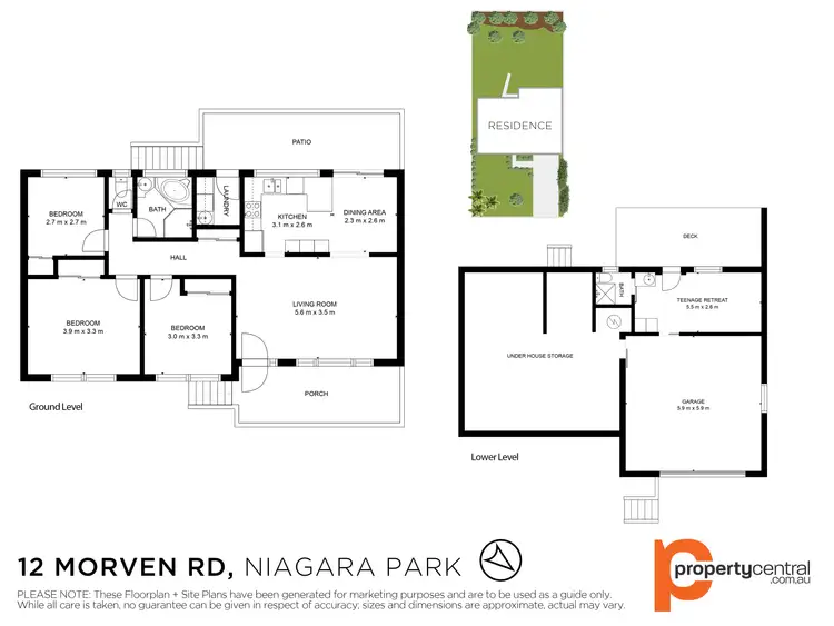 Floorplan of Homely house listing, 12 Morven Road, Niagara Park NSW 2250