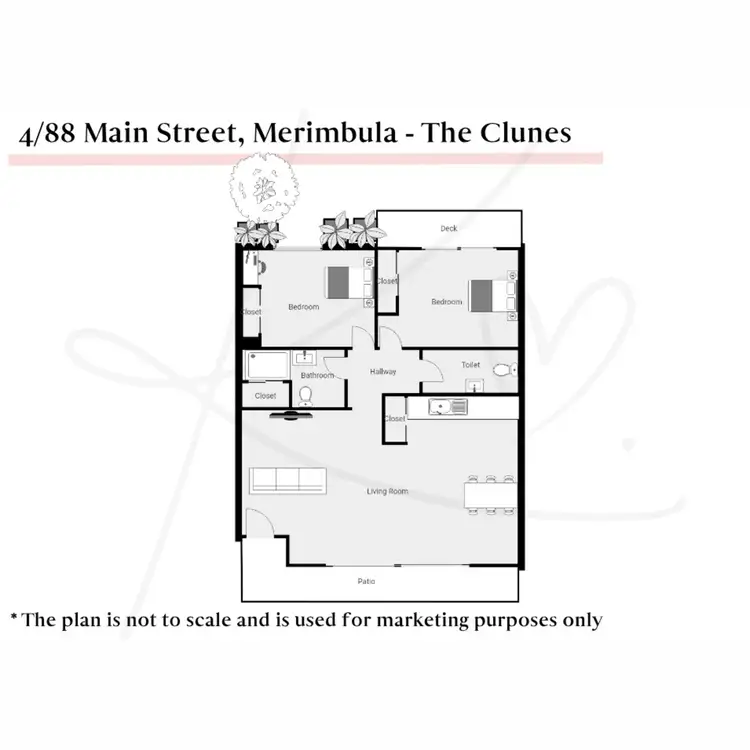 Floorplan of Homely flat listing, 4/88 Main Street, Merimbula NSW 2548