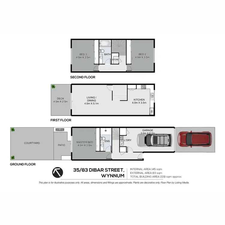 Floorplan of Homely unit listing, 35/83 Dibar Street, Wynnum QLD 4178
