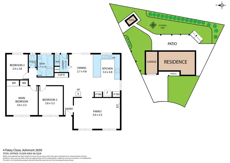 Floorplan of Homely house listing, 4 Patey Close, Ashmont NSW 2650