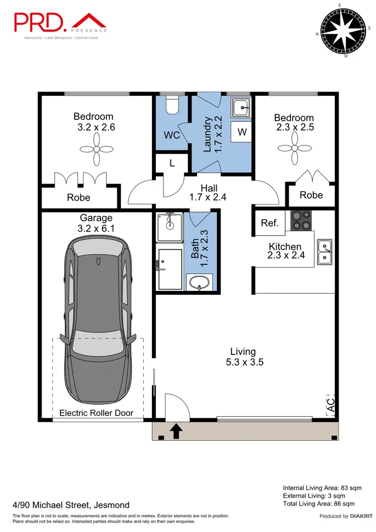 Floorplan of Homely villa listing, 4/90 Michael Street, Jesmond NSW 2299