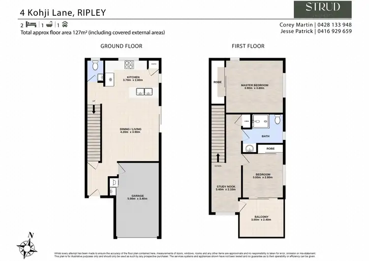 Floorplan of Homely townhouse listing, 4 Kohji Lane, Ripley QLD 4306