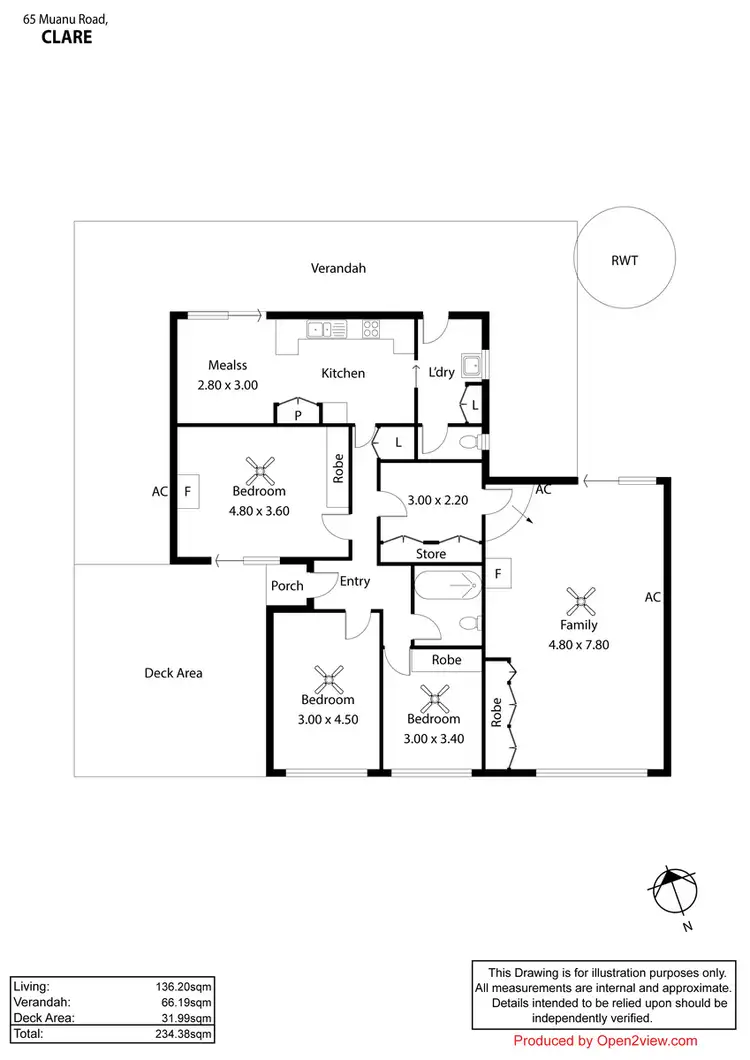 Floorplan of Homely rural property listing, 65 Muanu Road, Clare SA 5453