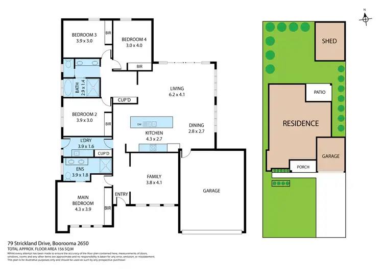 Floorplan of Homely house listing, 79 Strickland Drive, Boorooma NSW 2650