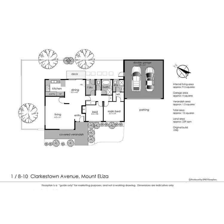 Floorplan of Homely unit listing, 1/8-10 Clarkestown Avenue, Mount Eliza VIC 3930